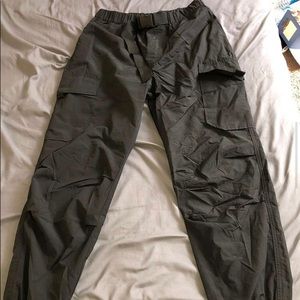 Black cargo pants